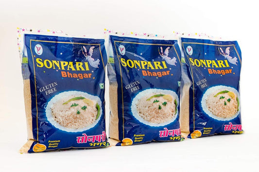 Sonpari Bhagar | Barnyard Millet | Bhagar for Vrat (Upvas/Fast) - 500 gm Pack of 3